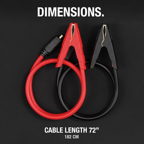 NOCO GBC005 Boost 72 بوصة (1.8 متر) ملحق مشبك بطارية بديل لـ GB500 Boost UltraSafe Lithium Jump Starter، متعدد الألوان، مقاس واحد in Kuwait