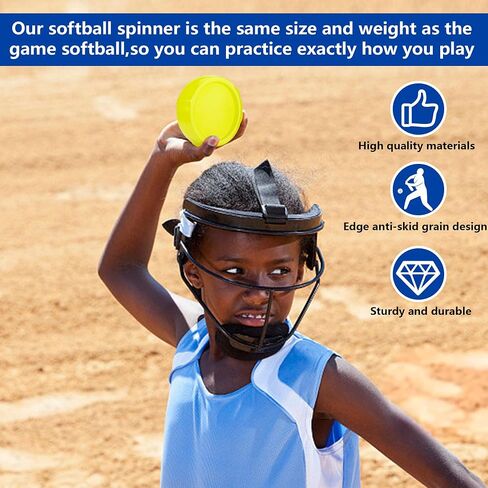 Softball Spinner,12" Pitching Spinner Fastpitch,Overhand Pitching Thrower Training Aid for Softball Practitioners, Sports Practice and Top Collegiate Program in Saudi Arabia