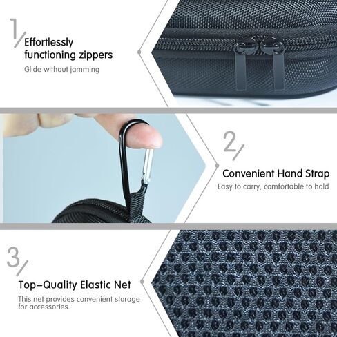 حافظة لمكبر صوت بلوتوث محمول JBL Clip 5، غطاء لمكبر صوت JBL Clip 5، ميزة مقاومة للماء والغبار، للمنزل والخارج والسفر (أسود) - صندوق فقط in Saudi Arabia