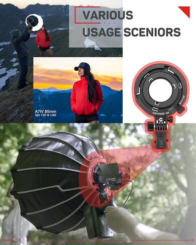 IFOOTAGE Mini Bowens Adapter, Suitable for iFootage SL1 60DN/130DN/60BNA/130BNA Mini Bowens Only, Adapt The Bowens Mount Accessories in Saudi Arabia