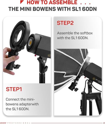 IFOOTAGE Mini Bowens Adapter, Suitable for iFootage SL1 60DN/130DN/60BNA/130BNA Mini Bowens Only, Adapt The Bowens Mount Accessories in Saudi Arabia