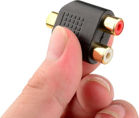 كابل ماترز 10 عبوات مطلية بالذهب بمقبس ستيريو 3.5 ملم إلى 2-RCA in Saudi Arabia