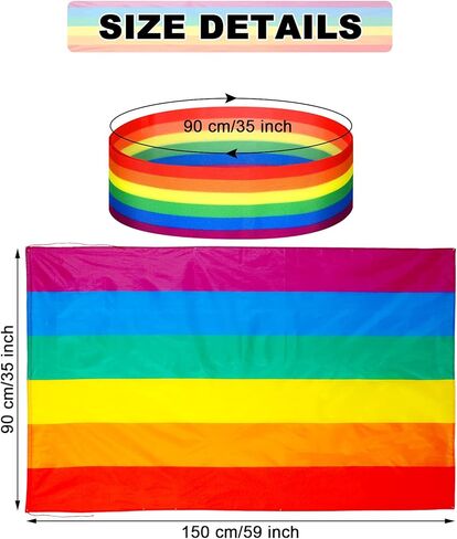 مجموعة عصابات رأس Yingzhao المكونة من 4 قطع من قبعات قوس قزح برايد تتضمن قطعتين من قبعات قوس قزح و2 قطعة من عصابات رأس قوس قزح للمهرجانات والحفلات والاحتفالات اليومية in Kuwait
