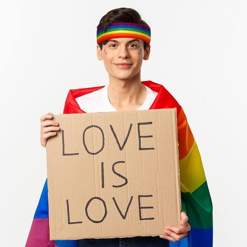 مجموعة عصابات رأس Yingzhao المكونة من 4 قطع من قبعات قوس قزح برايد تتضمن قطعتين من قبعات قوس قزح و2 قطعة من عصابات رأس قوس قزح للمهرجانات والحفلات والاحتفالات اليومية in Kuwait