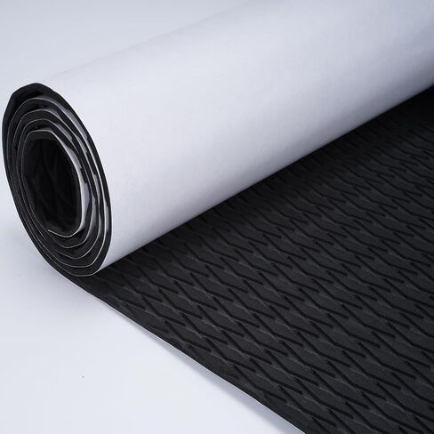 Nisorpa EVA Foam Boat Flooring Sheet، ذاتية اللصق، أرضية القارب، سطح السفينة غير قابل للانزلاق، خشب الساج البحري، سجادة القارب لليخوت، قوارب الكاياك، لوح ركوب الأمواج، قارب RV، 86.6 بوصة × 23.6 بوصة، أسود in Saudi Arabia