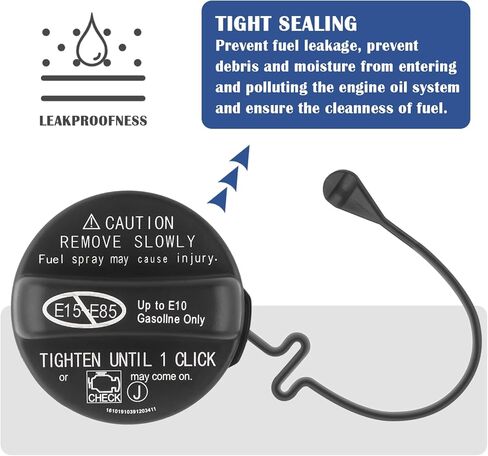 غطاء غاز متوافق مع Toyota 4Runner RAV4 Camry Lexus ES350، استبدال غطاء الوقود OEM#77300-06040 مع إغلاق محكم، ملحقات السيارة الاحترافية in Kuwait