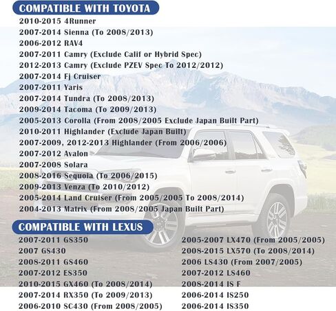 غطاء غاز متوافق مع Toyota 4Runner RAV4 Camry Lexus ES350، استبدال غطاء الوقود OEM#77300-06040 مع إغلاق محكم، ملحقات السيارة الاحترافية in Kuwait