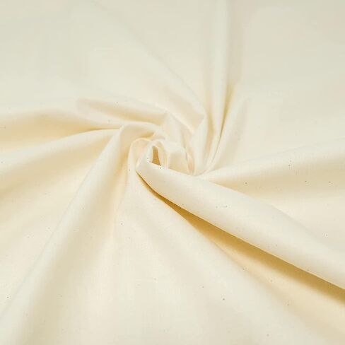 Roc-lon 47/48 Inches Wide 100% Cotton Nature Way Quality Muslin, Unbleached Cut by The Yard in Saudi Arabia