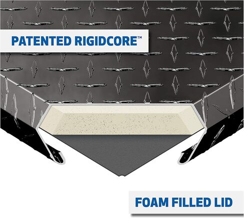 UWS TBS-58-LP-BLK صندوق أدوات متقاطع ذو غطاء واحد أسود مقاس 58 بوصة مع غطاء مشطوف معزول in Kuwait