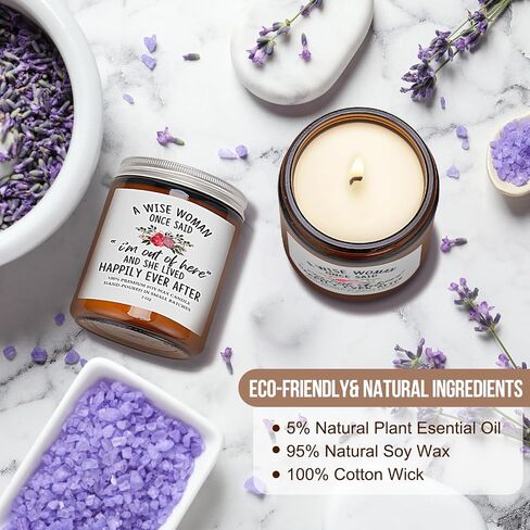 Retirement Gifts for Women 2024,Retirement Gift for Woman,Retirement Gifts for Women,Cool Retirement Gifts,Retired Gifts for Women-Lavender Scented Candles in Saudi Arabia