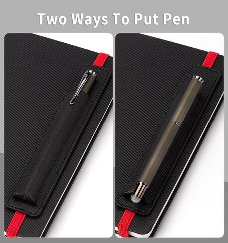 دفتر يوميات مبطن، دفتر ملاحظات جلدي مخطط A5 مع غطاء قلم، 200 صفحة / 100 جرام في المتر المربع دفاتر ملاحظات ذات غلاف صلب، مجلة يومية للسفر والعمل والمدرسة وتدوين الملاحظات وقواعد الكلية in Kuwait