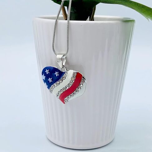 4th of July Earrings for Women - Fourth of July Accessories - Red White and Blue Necklace - American Patriotic Flag Earrings - Stars & Stripes - Memorial Day Earrings - Veterans' Day in Saudi Arabia