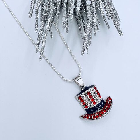 4th of July Earrings for Women - Fourth of July Accessories - Red White and Blue Necklace - American Patriotic Flag Earrings - Stars & Stripes - Memorial Day Earrings - Veterans' Day in Saudi Arabia