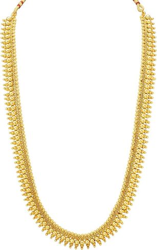 مجموعة مجوهرات قلادة زفاف هندية مطلية بالذهب عيار 18 قيراط من I Jewels على طراز بوليوود للنساء/الفتيات (MC116-123FL) in Saudi Arabia