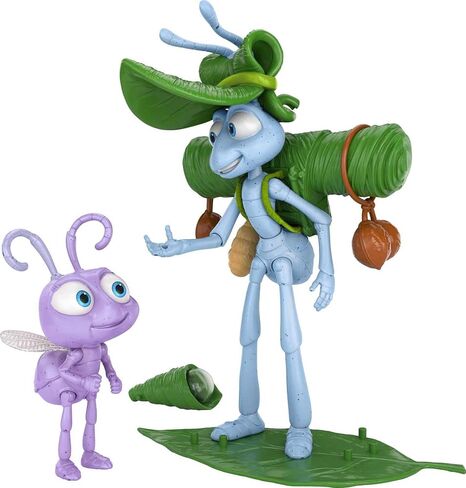 Mattel Disney and Pixar Featured Favorites Flik & Dot A Bug's Life Collectable Figures with Accessories, Highly Posable with Authentic Look, Collectors Gift Ages 6 Years & Up in Saudi Arabia