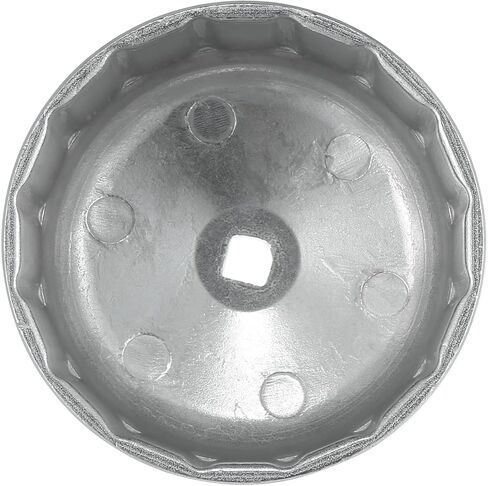 X AUTOHAUX 86mm 16 Flutes Car Oil Filter Wrench Oil Filter Socket Wrench Housing Cap Socket Remover Tools for BMW for Volvo Silver Tone in Saudi Arabia