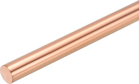 MECCANIXITY 5 Pack Pure Copper Round Rod 5mm/0.2 Inch Diameter 300mm/12 Inch Length Solid Copper Rod Lathe Bar Stock for DIY Metal Craft Metal Working Hobbies in Saudi Arabia