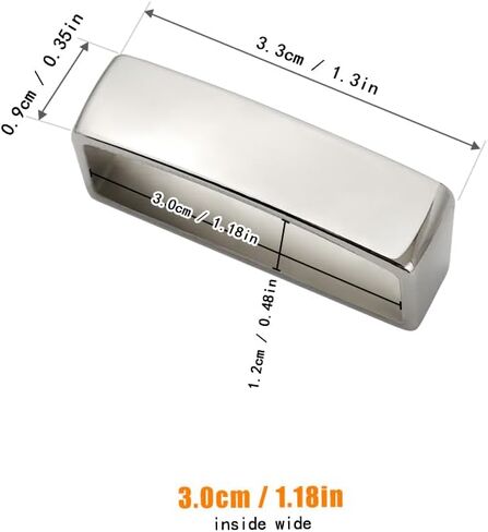 TANJUN 2pcs Belt Loop Keepers 28mm-30mm Metal Belt Loops Anti-Slip Frosted Black Men's Belt Buckle Accessories in Saudi Arabia