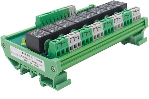 8 Channel Interface Relay Module 24VACDC DIN Rail Panel Mount for Automation PLC Board (FY-T738-24VACDC) in Saudi Arabia