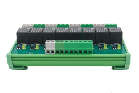 8 Channel Interface Relay Module 24VACDC DIN Rail Panel Mount for Automation PLC Board (FY-T738-24VACDC) in Saudi Arabia