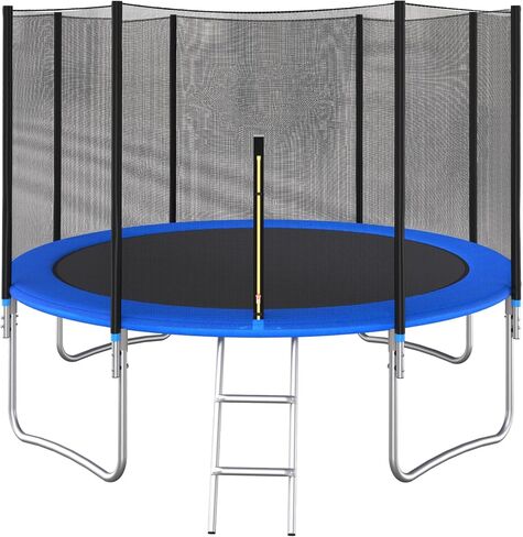 Tranpoline 1500LBS 16 FT Tranpoline لـ 7-10 أطفال وكبار، Tranpoline خارجي مقاوم للرياح مع شبكة مغلقة، طوق كرة السلة، سهل التركيب ويدوم لفترة طويلة - معتمد من ASTM in Kuwait