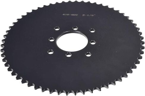 ضرس فولاذي بسلسلة 60 سنًا من AlveyTech #40/41/420 - قطع بديلة لعربة Go-Kart، والدراجات الترابية الصغيرة، وATV، و4 عجلات رباعية، وعربات طاقة الغاز، وملحقات دراجة الحفرة، وتجويف 2-1/8 بوصة 1/2 بوصة Pitch DIY قم بتثبيت حزمة واحدة in Saudi Arabia