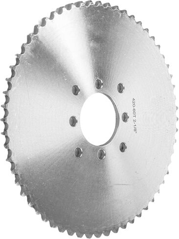 ضرس فولاذي بسلسلة 60 سنًا من AlveyTech #40/41/420 - قطع بديلة لعربة Go-Kart، والدراجات الترابية الصغيرة، وATV، و4 عجلات رباعية، وعربات طاقة الغاز، وملحقات دراجة الحفرة، وتجويف 2-1/8 بوصة 1/2 بوصة Pitch DIY قم بتثبيت حزمة واحدة in Saudi Arabia
