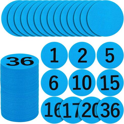 50 Pcs Carpet Spots Markers with Numbers for Kids Classroom, IKAYAS Carpet Circles Carpet Markers for Elementary School Teacher Supplies, Number 1-36 and 14Pcs Carpet Dots Carpet Spots for Classroom in Kuwait
