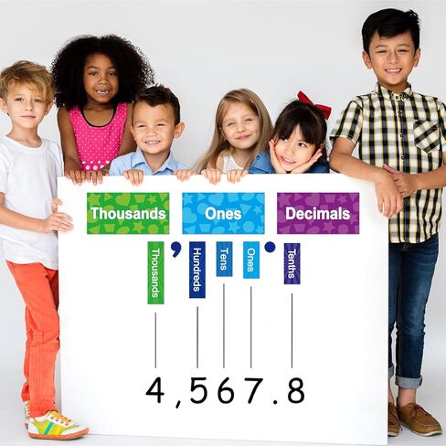 29Pcs Magnetic Place Value Set Display Place Value Manipulatives Place Value Magnets Base 10 Magnetic Math Place Value Manipulatives Decorations for Classroom School Home Teacher Supplies Gift in Saudi Arabia