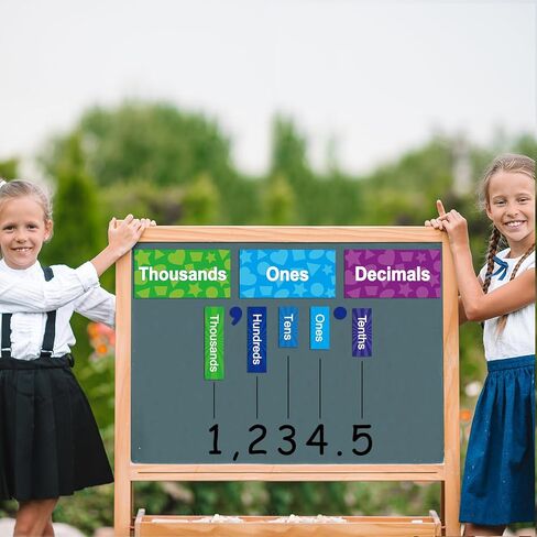 29Pcs Magnetic Place Value Set Display Place Value Manipulatives Place Value Magnets Base 10 Magnetic Math Place Value Manipulatives Decorations for Classroom School Home Teacher Supplies Gift in Saudi Arabia