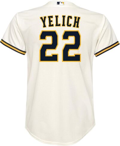 Christian Yelich Milwaukee Brewers MLB Kids Youth 8-20 White Home Player Jersey in Saudi Arabia