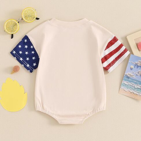 One Birthday Outfit Newborn 4th Of July Baby Girl Boy Outfits USA Romper First Birthday Fourth Of July Clothes in Saudi Arabia