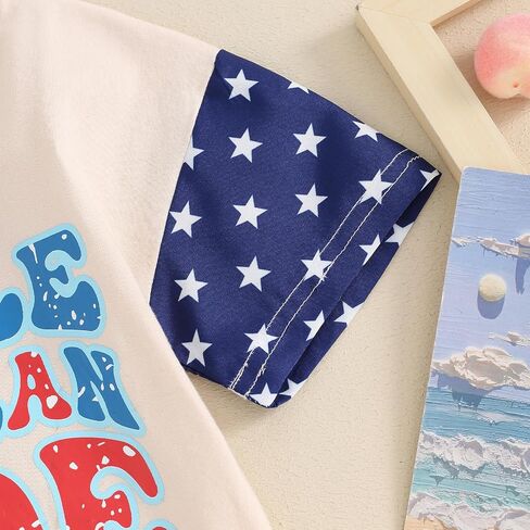 One Birthday Outfit Newborn 4th Of July Baby Girl Boy Outfits USA Romper First Birthday Fourth Of July Clothes in Saudi Arabia