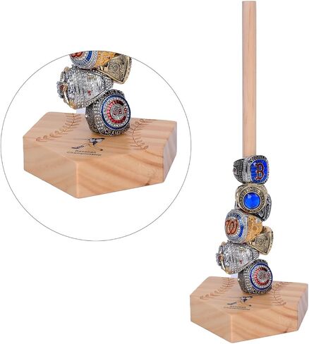1 wooden championship ring storage rack, display rack, handicraft display cabinet, storage rack for sports enthusiasts to collect championship medals (c) in Saudi Arabia