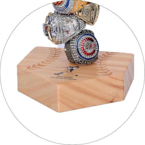 1 wooden championship ring storage rack, display rack, handicraft display cabinet, storage rack for sports enthusiasts to collect championship medals (c) in Saudi Arabia