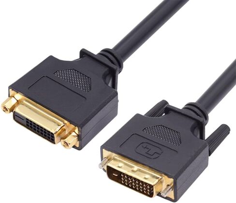 NFHK DVI 24+1 Male to Female Extension Cable DVI-D Dual Link Digital Video for Monitor Graphics Card 50cm in Saudi Arabia