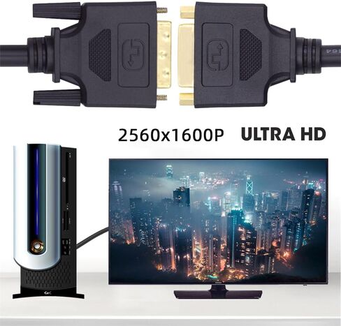 NFHK DVI 24+1 Male to Female Extension Cable DVI-D Dual Link Digital Video for Monitor Graphics Card 50cm in Saudi Arabia