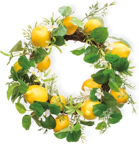 Boston International Decorative Wreath, 20-Inches, Lemons in Saudi Arabia