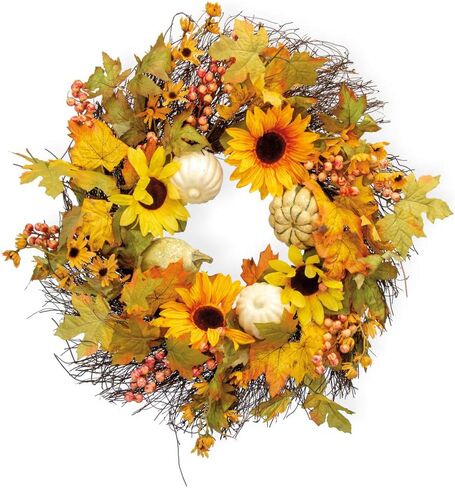 Boston International Decorative Wreath, 20-Inches, Lemons in Saudi Arabia