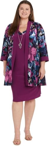 R&M Richards Women's Casual Daytime 2 Pc Floral Print Jacket Dress in Saudi Arabia