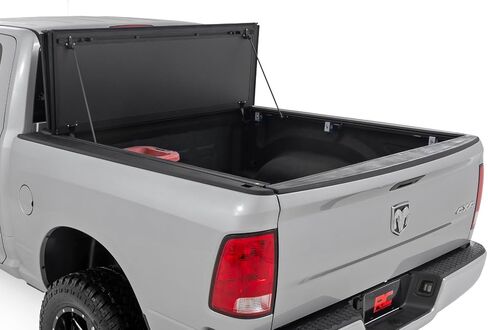 Rough Country Hard Flip Up Bed Cover for 2009-2018 Ram 1500 | 5'7" - 49319550 in Saudi Arabia