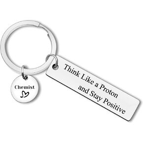 Gifts for Chemist Keychain Chemistry Science Chemist Teacher Appreciation Gifts Inspirational Gifts for Scientist Physicist Science Graduation Gift Science Lovers Atomic Science Gift Coworker Gifts