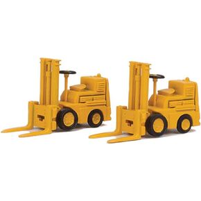 HO Scale Forklifts/Warehouse Vehicles (2-Pack) Yellow