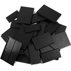 Evemodel Mixed Different Sizes Square Rectangle Bases for Wargames Tabletop (30pcs-Rectangle Bases)