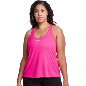 Champion Womens Plus Absolute Eco Racerback Tank, 1X, Black