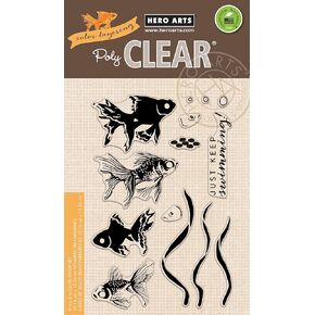 Hero Arts Color Layering Butterflies Clear Stamp Set