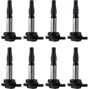 MAS Set of 8 Ignition Coils Pack Compatible with Land Rover Range Rover Jaguar S-Type Vanden 4.2L V8 Replacement for UF533 C1678 UF519 AJ87644