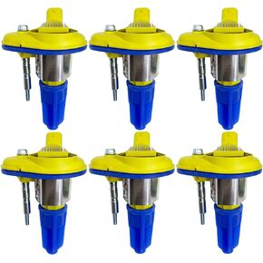 IGNITION COIL UF303 SET OF 6 COMPATIBLE WITH Buick Rainier Chevrolet Colorado Trailblazer GMC Canyon Envoy Hummer H3 SUZUKI Ascender l-280-370 Bravada Saab 9-7X 2.8 2.9 3.5 3.7 4.2 L4 L5 L6