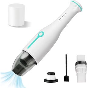 HAUSHOF Handheld Vacuum, Cordless Car Vacuum Cleaner 8000PA/12000PA 2 Modes with Cleaning Brush, Rechargeable Portable Mini Vacuum for Car, Home and Pet(Pink)