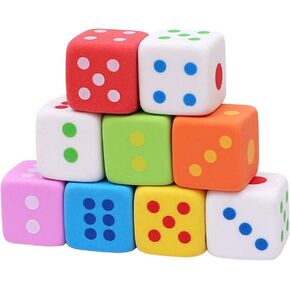 NUOBESTY 24pcs Student Gift Cute erasers Kids dice erasers for School dice Games for Students erasers Kids Pencil Eraser erasers for Kids Rubber Eraser Fun erasers Stationery Child Modeling